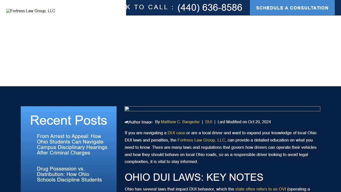 Ohio DUI Laws and Penalties [2026 Explained]